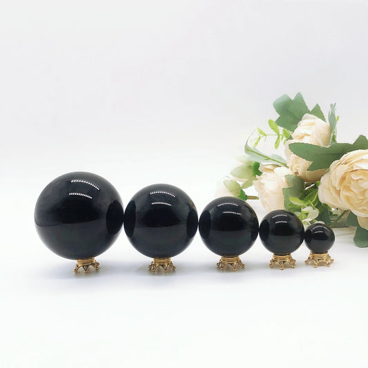 Natural Black Obsidian Sphere