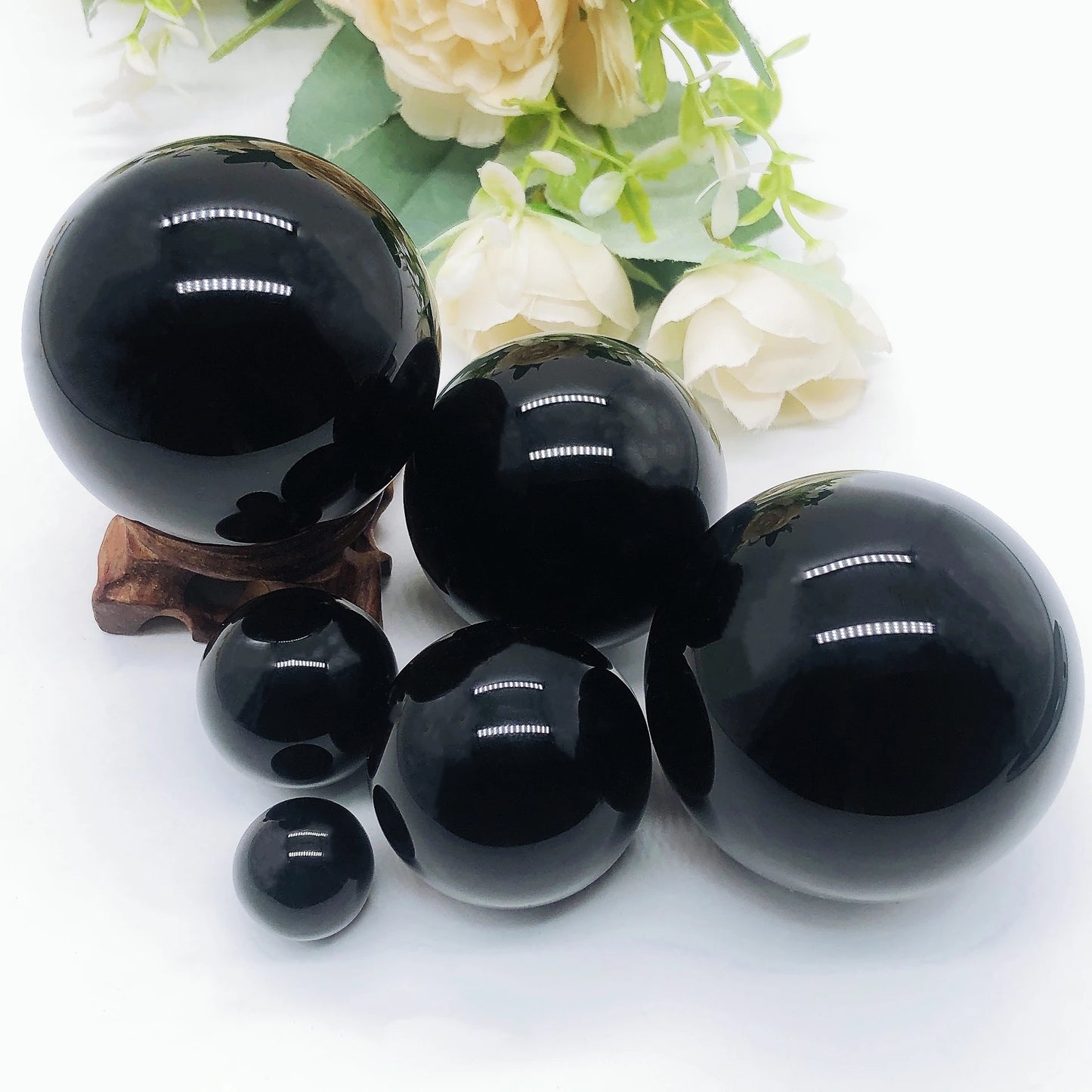 Natural Black Obsidian Sphere