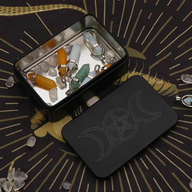 Moon & Star Tarot Card Tin